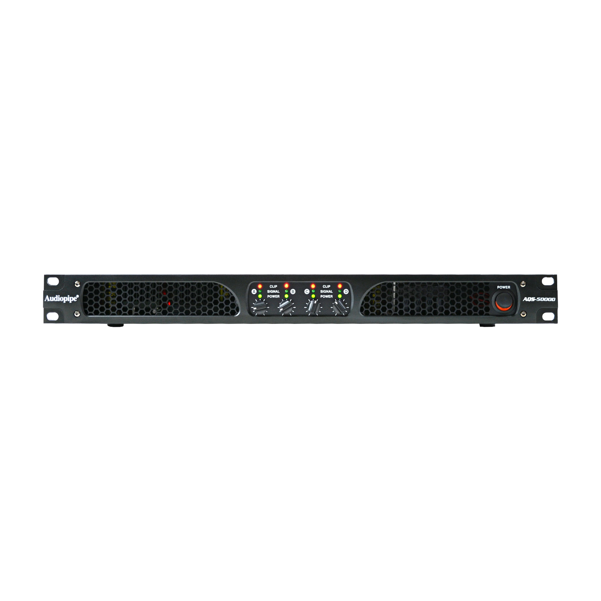 4 Channel Professional Power Amplifier AQS 5000D - 2000W High Power Audio Amp for Car Stereo, Home Theater & Live Performances
