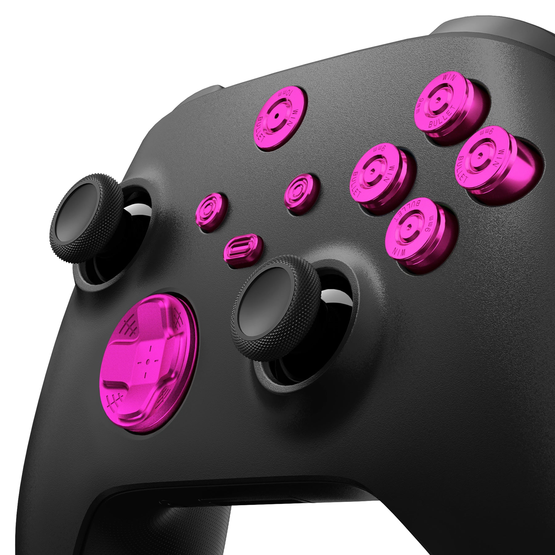 eXtremeRate 9-in-1 Custom Purple Metal Buttons Kit for Xbox Series X/S Controller - Aluminum Alloy D-Pad, Start, Back, Share & ABXY Bullet Buttons Replacement for Xbox Core Controller | Perfect for Gaming, Customization & Enhanced Gameplay Experience
