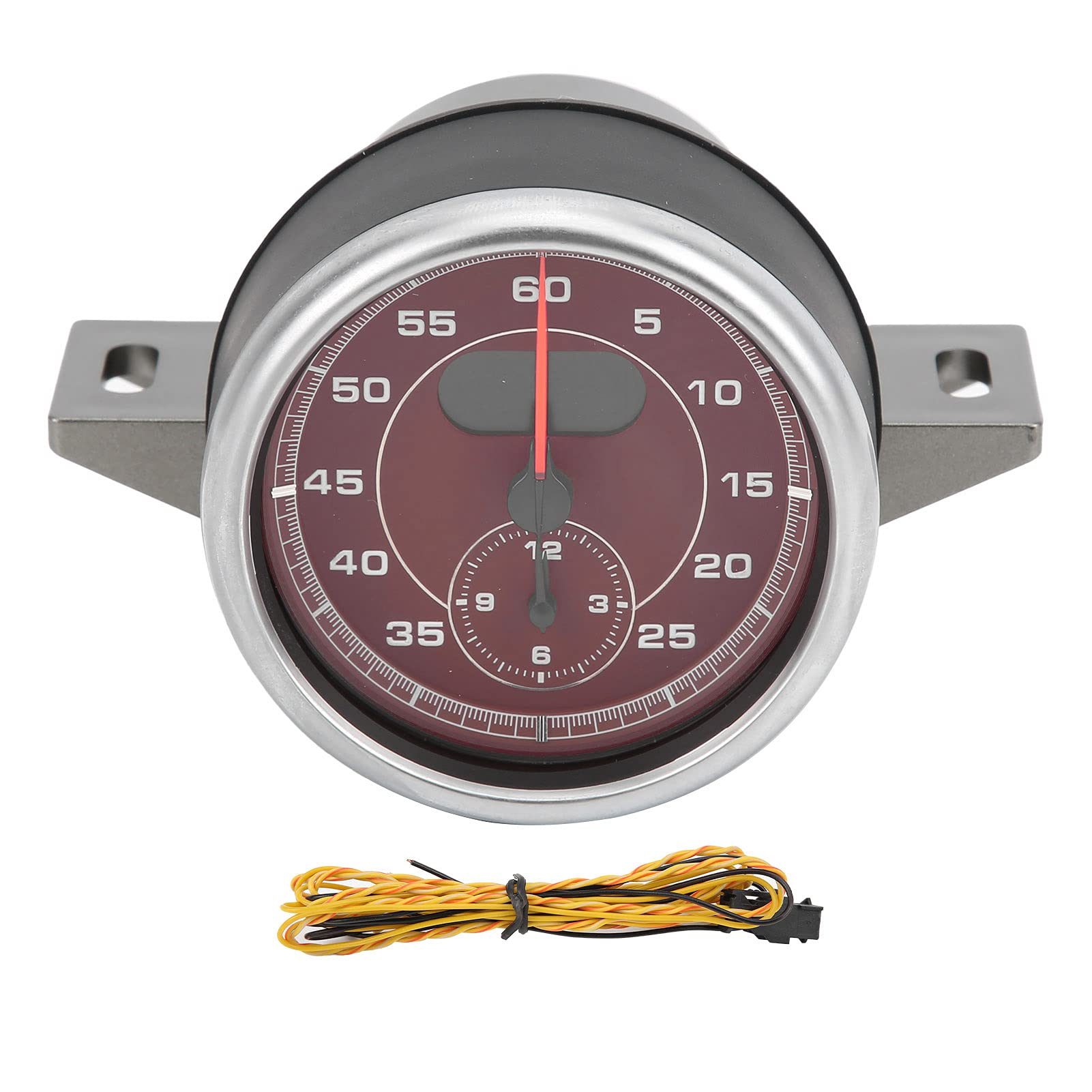 High Precision Dashboard Gauge Clock with Stopwatch & Lap Timer - Compatible with AN Models 2014-2021 - Red Interior Replacement (Perfect for Racing, Daily Commuting & Car Enthusiasts)