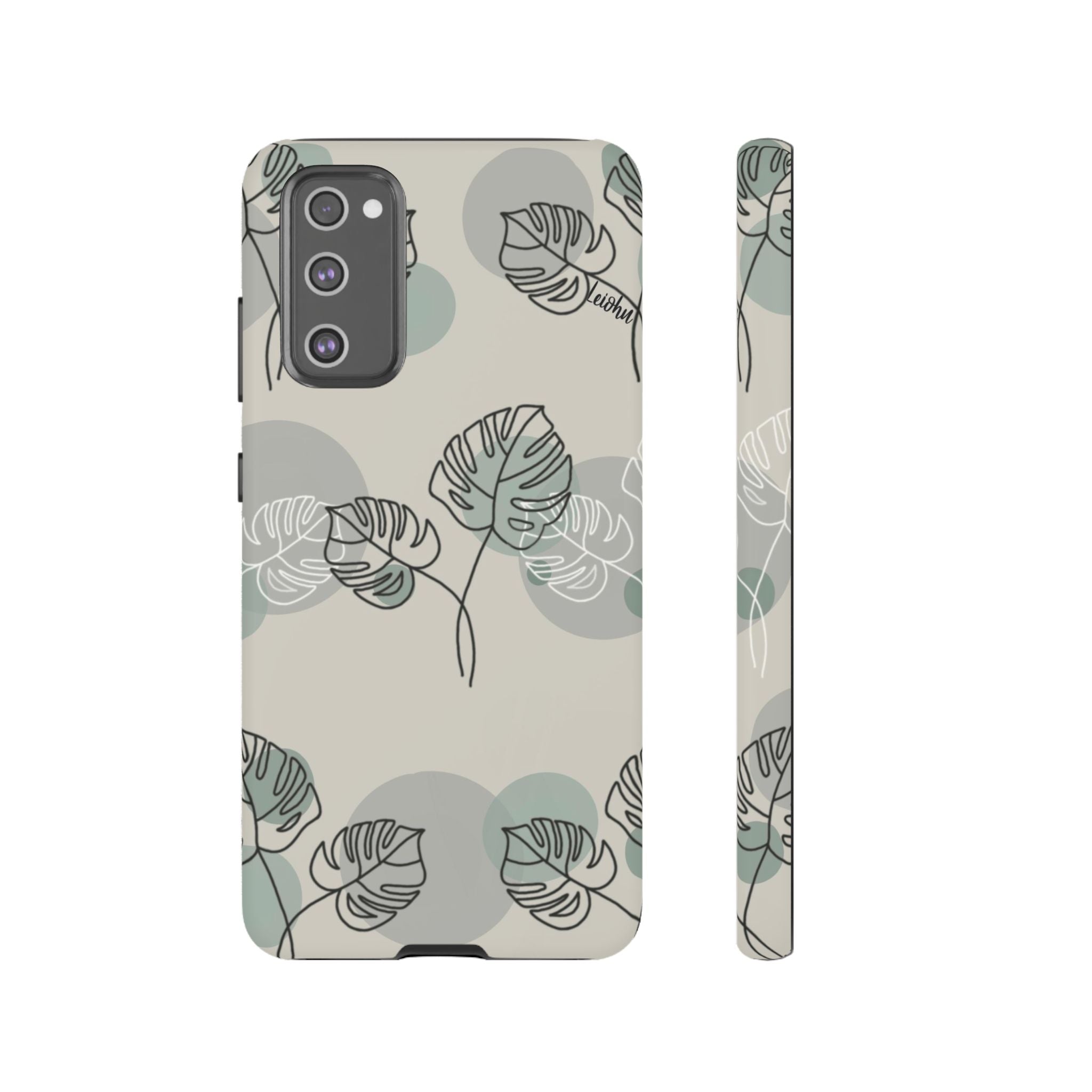 Vintage Monstera Leaf Samsung Galaxy Phone Case - Stylish Protective Cover for Samsung Galaxy S21/S20/Note 20 - Perfect for Nature Lovers & Boho Aesthetic
