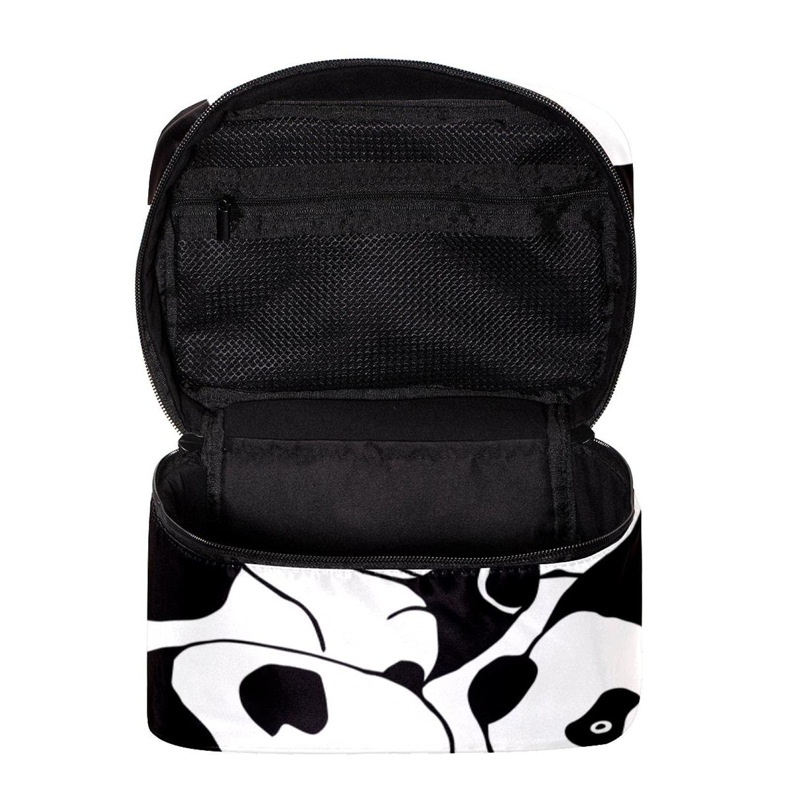 Waterproof Panda Print Travel Makeup Bag - Large Cosmetic Organizer with Zipper for Women & Girls - Perfect for Travel, Gym, and Daily Essentials Storage