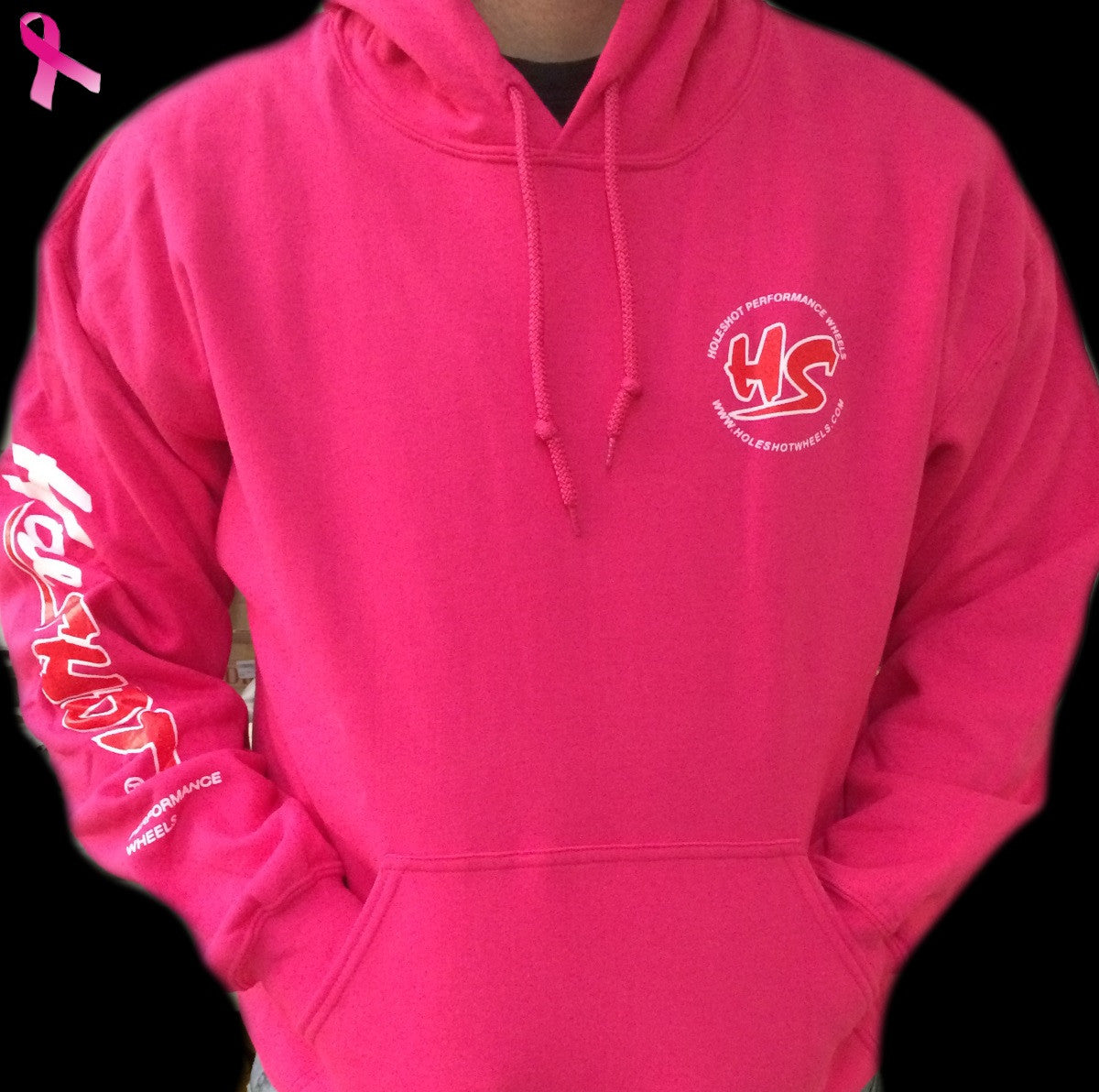 Holeshot Burnout Hoodie for Men & Women - Soft Pink Pullover Sweatshirt for Motorcycle Riding, Streetwear & Casual Outfits