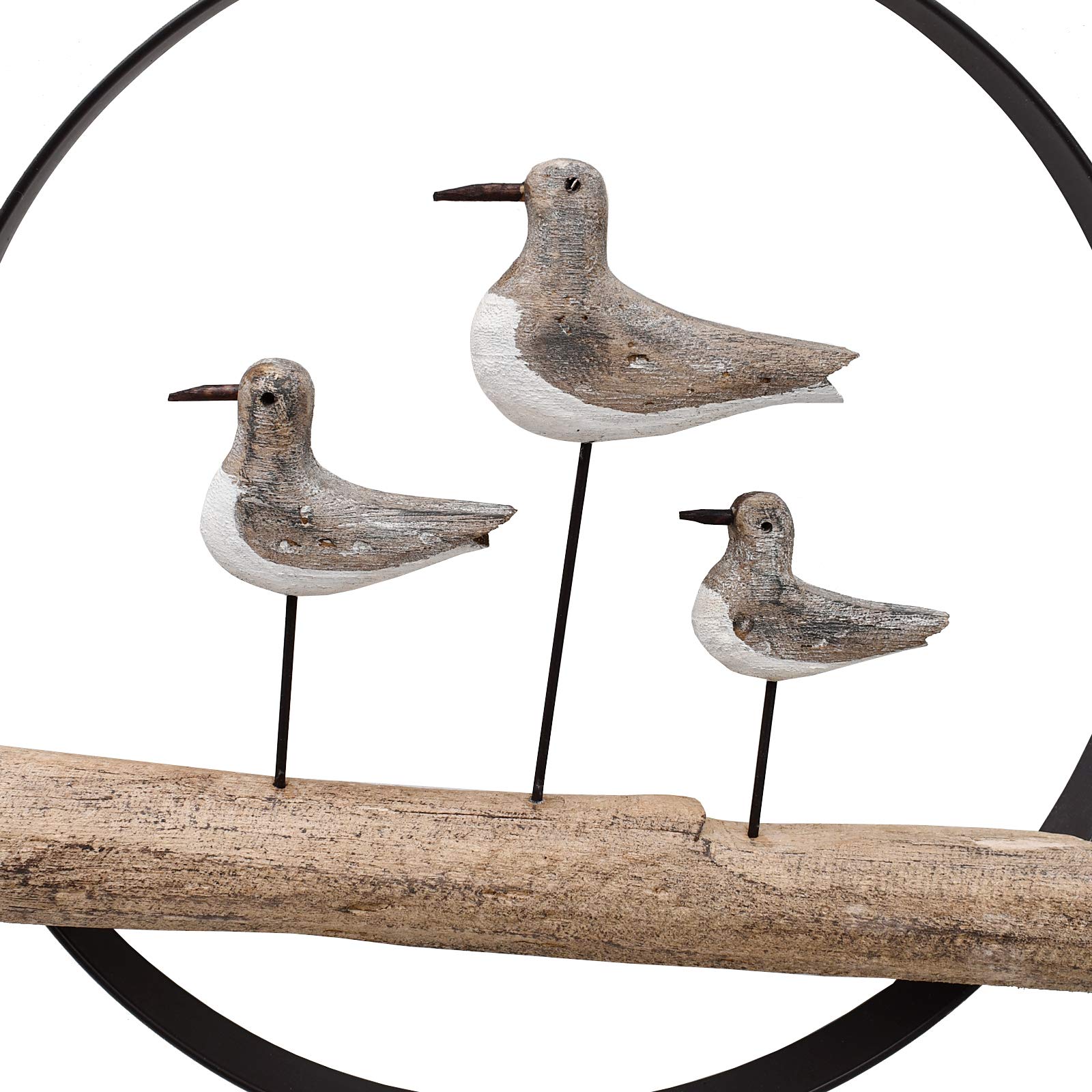 Handcrafted Wooden Seagull Wall Hanging Decor - Rustic Nautical Beach Theme Home Decoration for Bathroom, Bedroom & Lake House - Perfect for Coastal, Farmhouse & Boho Interior Design Styles