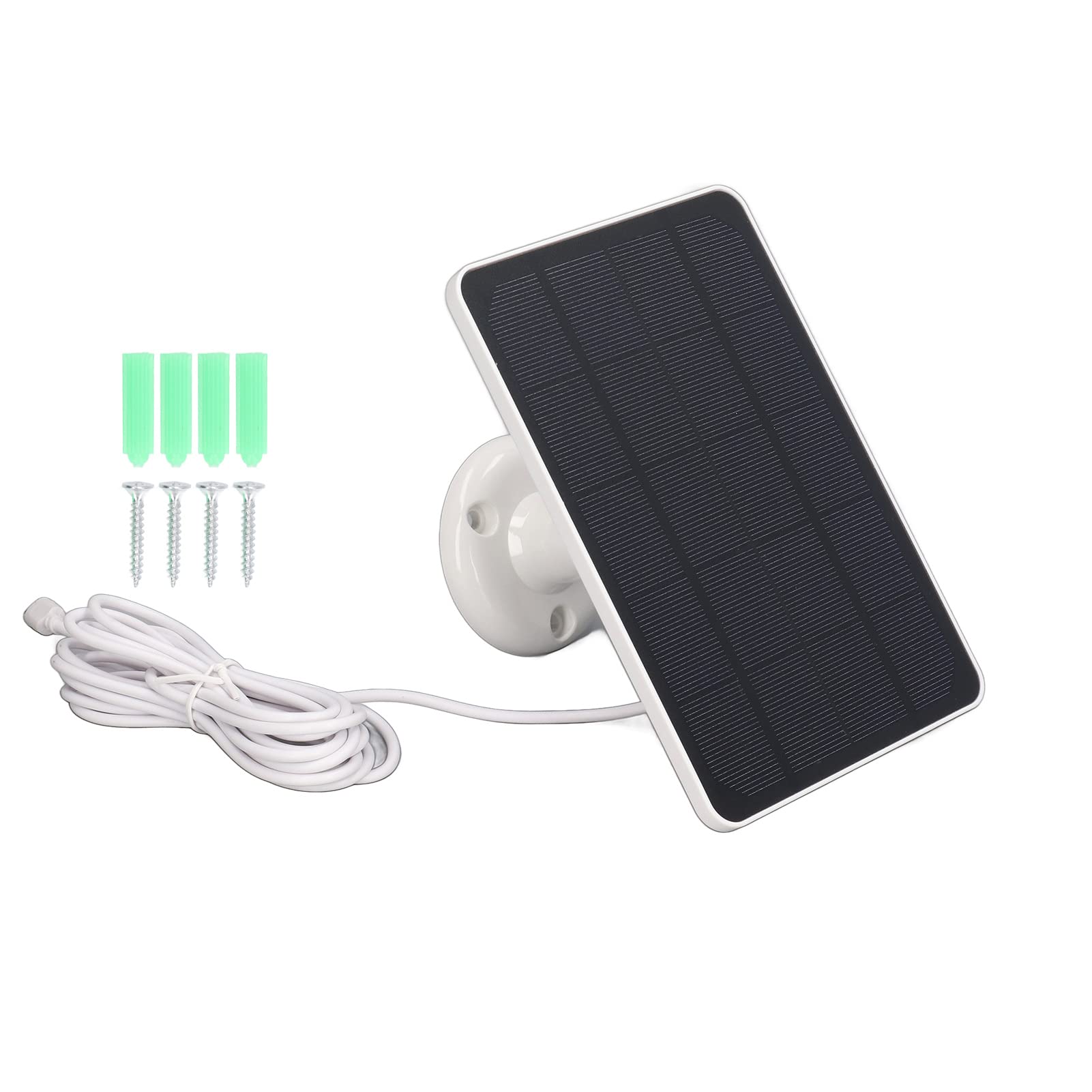 SUNGOOYUE 4W Solar Panel with Micro USB - Portable Solar Charger for Cameras, Phones & Small Appliances (White) - Perfect for Outdoor Adventures, Camping & Emergency Power Backup
