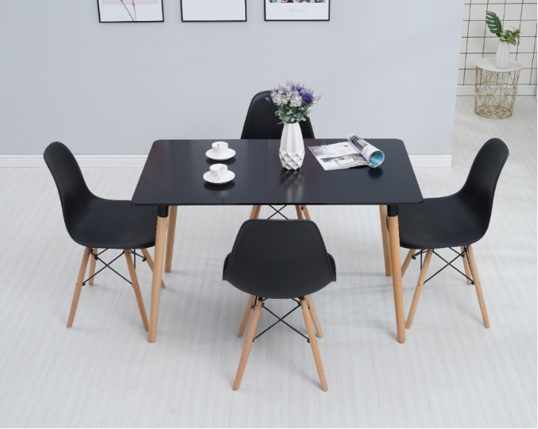 Elegant 6-Piece Dining Room Set with Echo Design - Perfect for Family Dinners & Entertaining Guests