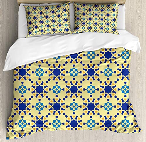 Violet Blue and Yellow