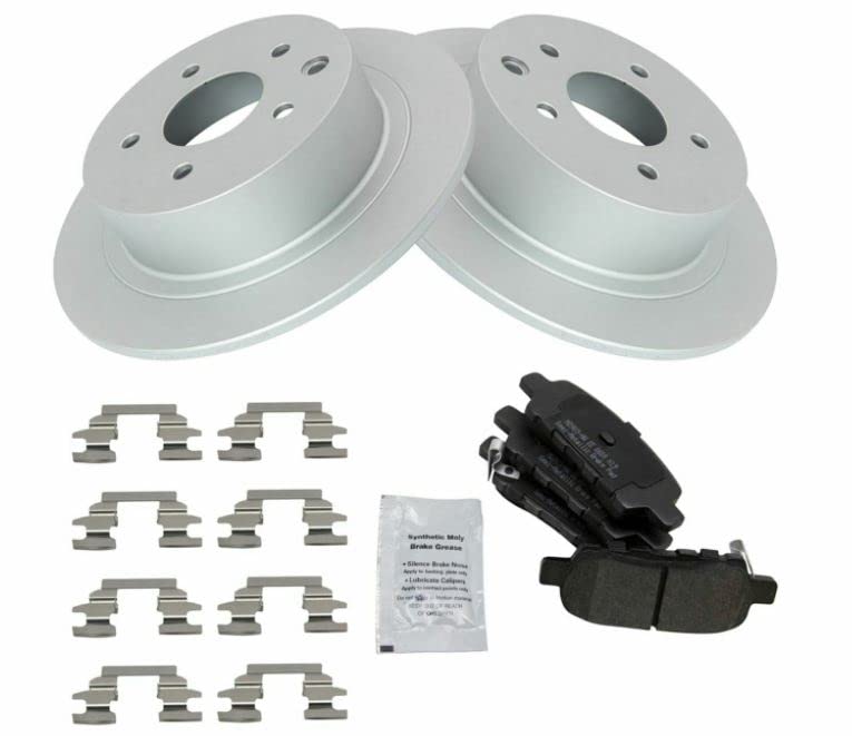High-Performance Rear Metallic Brake Pad & G-Coated Rotor Kit - Compatible with Nissan Altima, Maxima, Sentra - Perfect for Daily Commuting, City Driving & Highway Performance