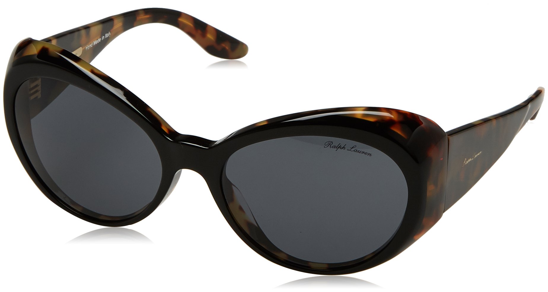 Ralph Lauren RL8139 Sunglasses - Black Havana Frame with Grey Lenses | Polarized UV Protection | Perfect for Outdoor Activities, Beach & Driving