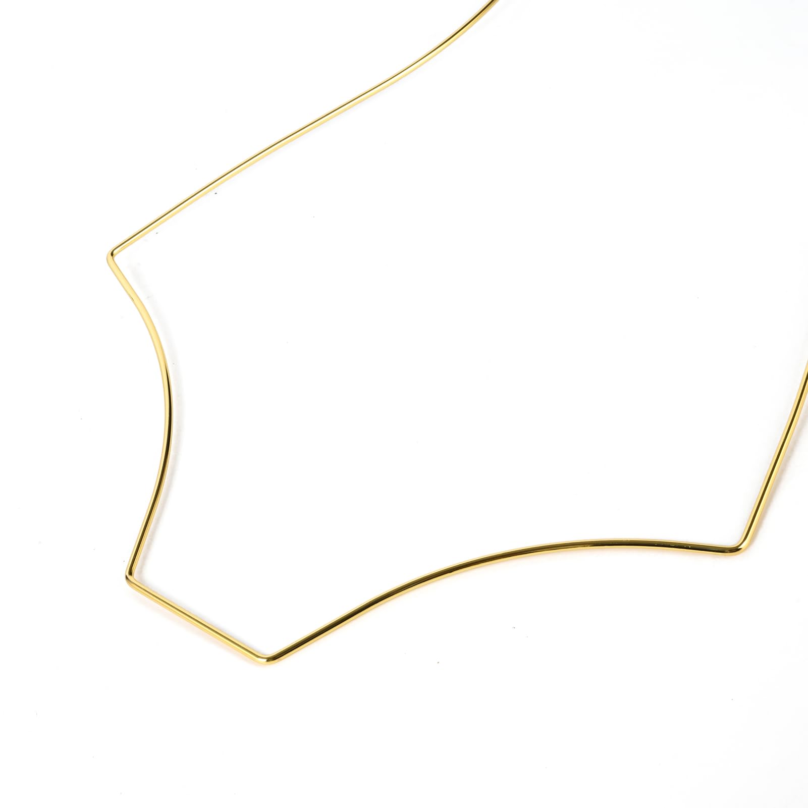 Premium Gold Wire Lingerie Hangers - 10 Pack Slim Body Shape Metal Hooks for Bikini, Swimwear & Delicate Clothing Display - Perfect for Boudoir, Retail Stores & Closet Organization
