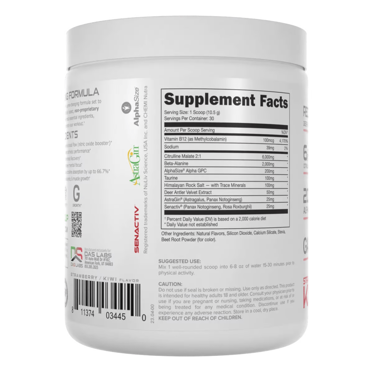 Bucked Up Non-Stimulant Pre-Workout Powder - Caffeine-Free Energy & Focus Booster for Gym, Fitness & Athletic Performance