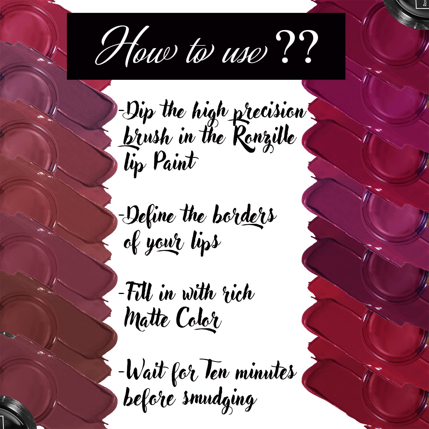 Ronzille Long Lasting Non-Transfer Lipstick with Aloe Vera & Calendula Oil - Congo Brown Matte Liquid Lipstick for All-Day Wear | Perfect for Work, Date Night & Special Occasions