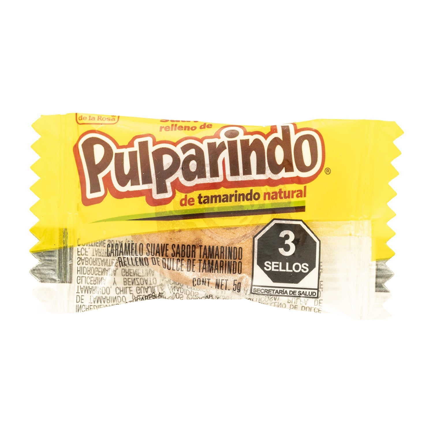 De La Rosa Pulparindo Suave Tamarind Candy | 100ct Bulk Bag | Sweet & Spicy Mexican Treat for Parties, Snacks & Gifts