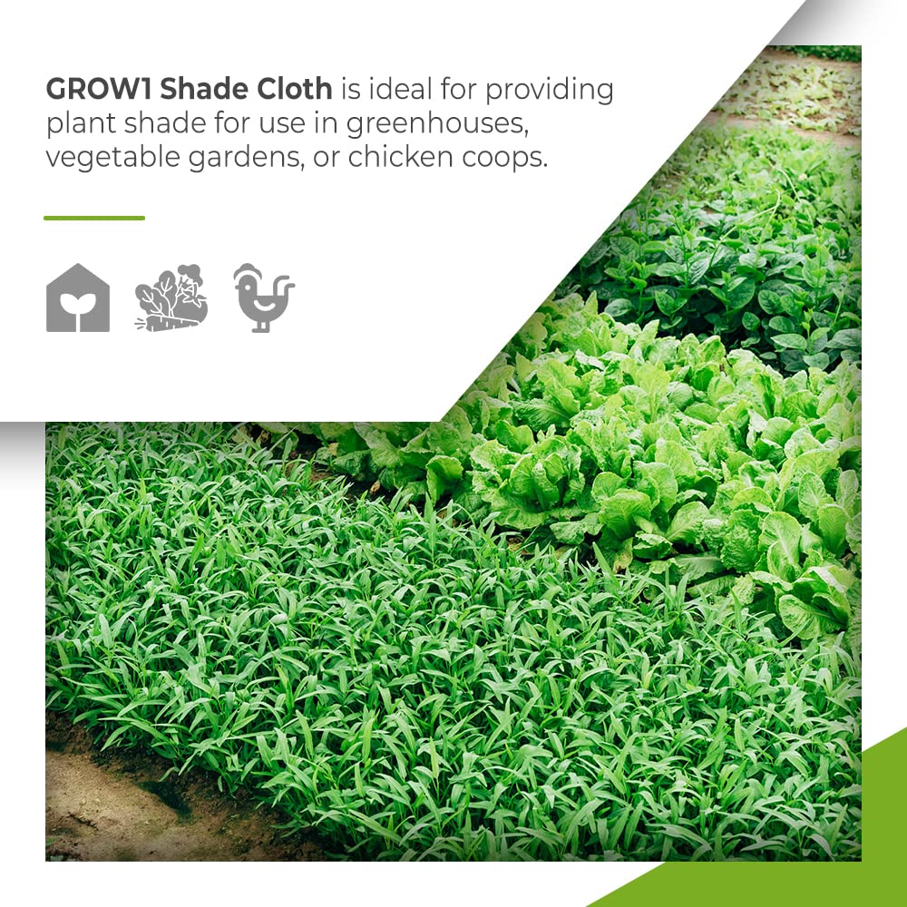 **50% Shade Cloth Net - 20' x 48' Black Garden Cover for Greenhouse, Chicken Coop & Tomato Plants | UV Protection & Durable Fence Tarp for Outdoor Use**    *(Perfect for shading greenhouses, protecting poultry, and promoting healthy tomato growth in sunny gardens.)*