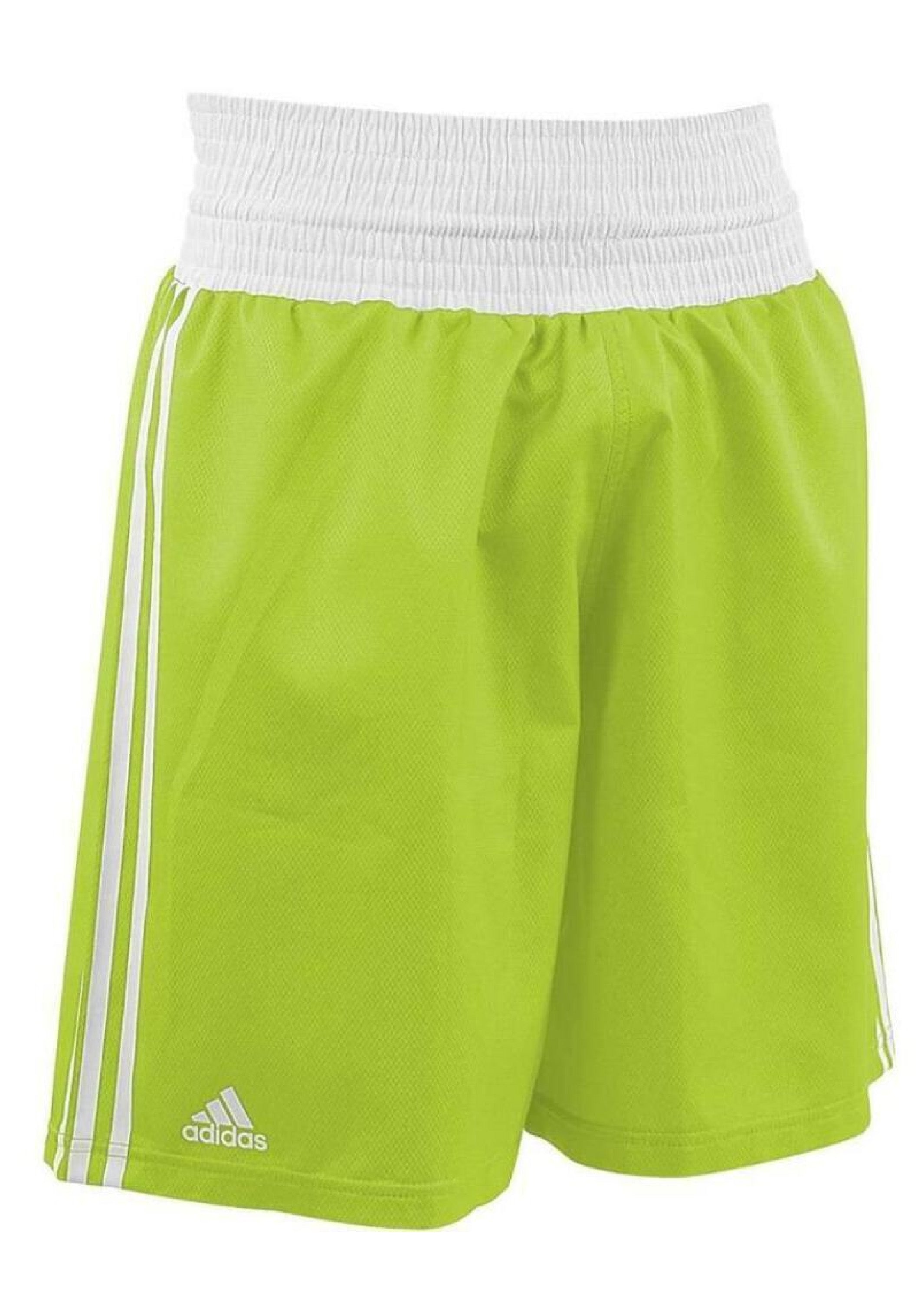 Adidas Men's Boxing Shorts - Fluorescent Green | ADIBTS01 | Perfect for Training, MMA, and Gym Workouts