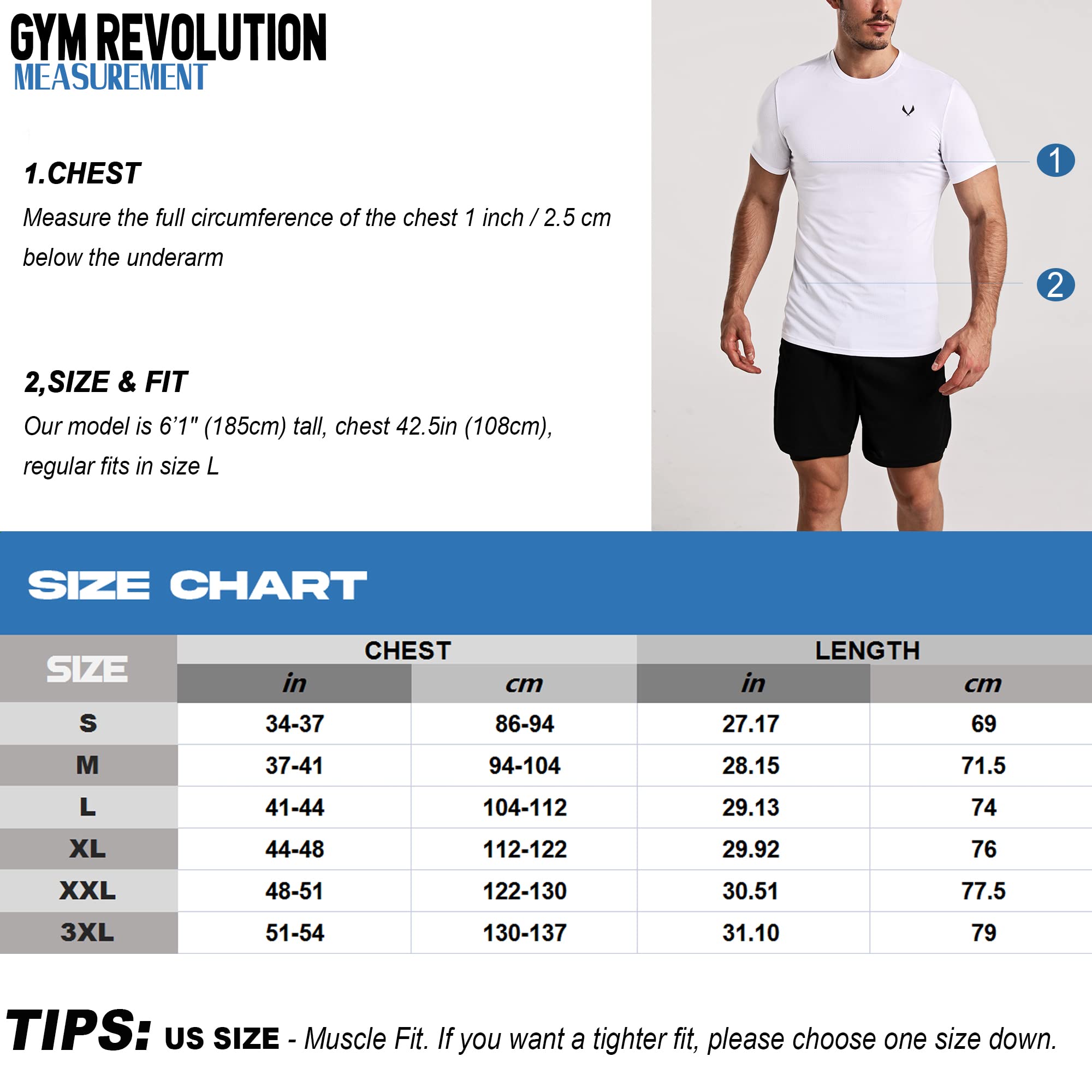 GYM REVOLUTION Men's 5 Pack Workout Tank Tops - Moisture Wicking Fitness Shirts for Gym, Running & Training - Breathable Sleeveless Athletic Shirts for Muscle Building & Active Lifestyle