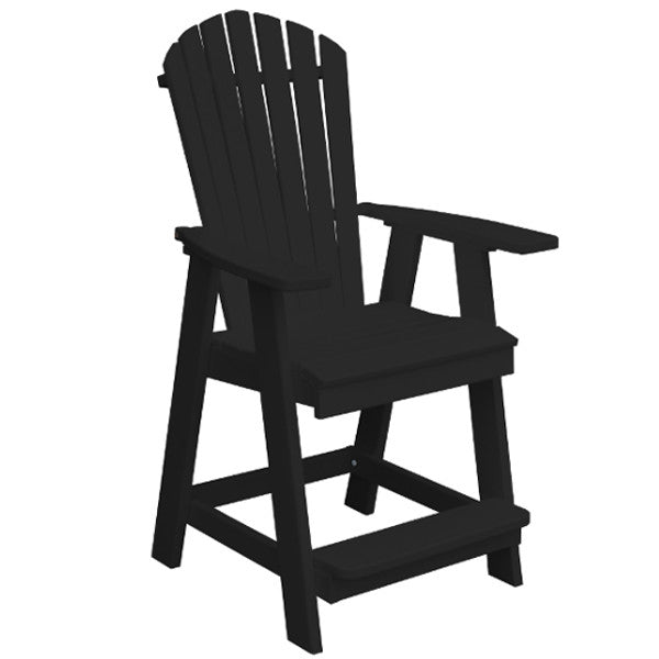 Fanback Counter Chair - Sturdy & Comfortable Bar Stool for Kitchen Island, Breakfast Nook & Home Bar | Adjustable Height & Swivel Seat | Modern Dining Furniture for Restaurants & Cafes