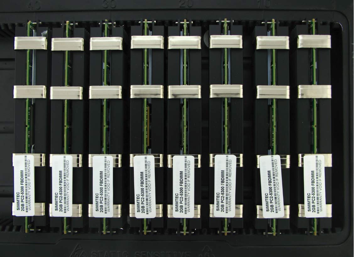 Simmtec 16GB (8x2GB) DDR2-667 Fully Buffered DIMM Memory RAM - Compatible with MA686G/A - Upgrade for Servers, Workstations & High-Performance Computing Systems