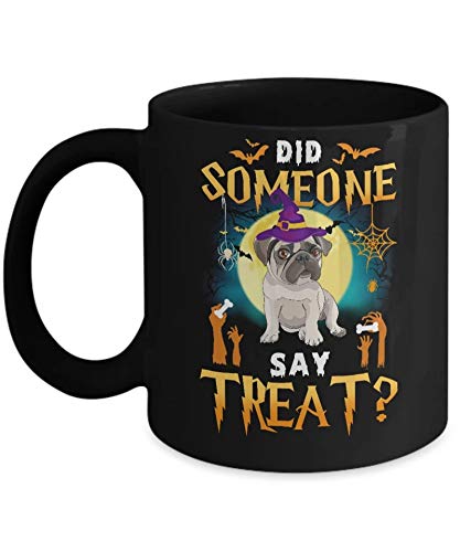 Pug Halloween Costume Coffee Mug - 11oz Funny Dog Lover Gift for Halloween, Christmas & Birthdays - Perfect for Coffee, Tea & Hot Chocolate at Home or Office