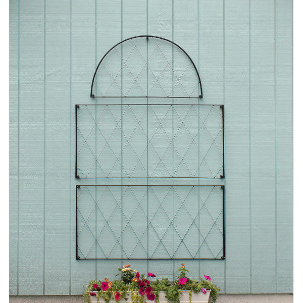 2-Piece Oxfordshire Trellis Set - Garden Climbing Plant Support for Roses, Vines & Flowers - Perfect for Outdoor Gardens, Patios & Backyard Landscaping