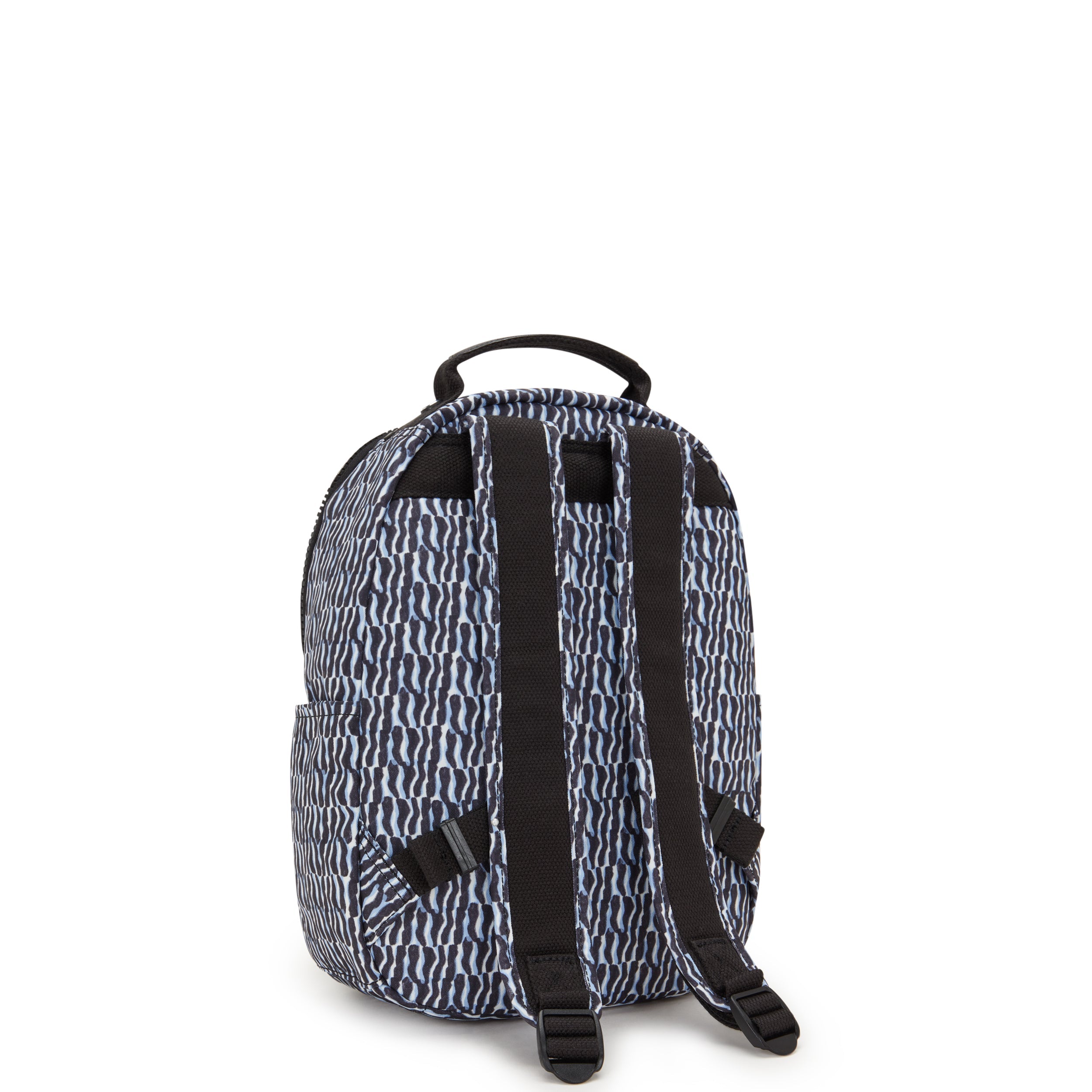 Kipling Seoul Small Printed Tablet Backpack - Lightweight Laptop Bag for Women & Men, Water-Resistant Travel Backpack for Work, School & Commuting - Holiday Waves Design