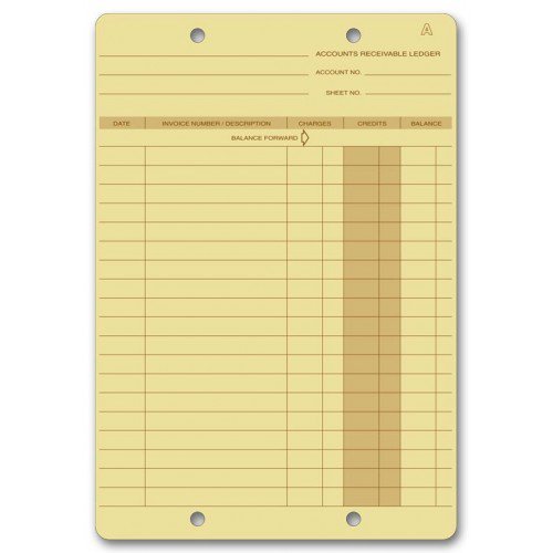 Premium Blank Ledger Cards for Accounting & Bookkeeping - Durable Stock Paper for Small Business & Office Use - Perfect for Financial Records, Inventory Tracking & Receipt Organization