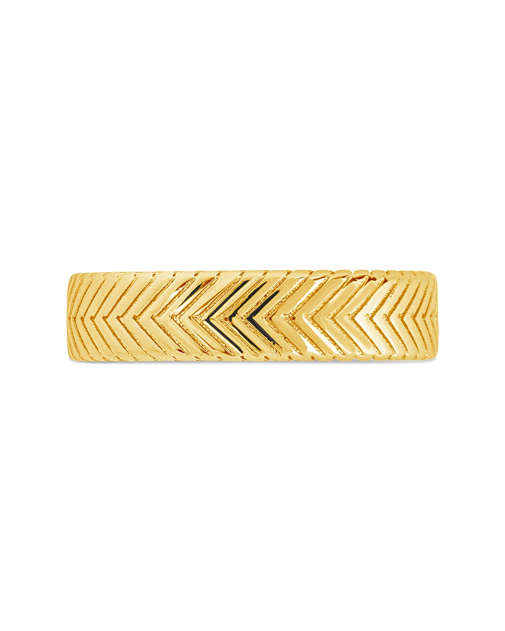 Jeanne Herringbone Chain Ring - Elegant Gold Plated Women's Jewelry for Everyday Wear & Special Occasions