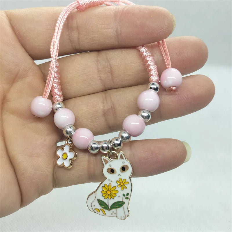 Stylish Animal Cat Bracelet for Girls - Trendy Handmade Jewelry Gift for Cat Lovers | Perfect for Parties, Gifts & Everyday Wear