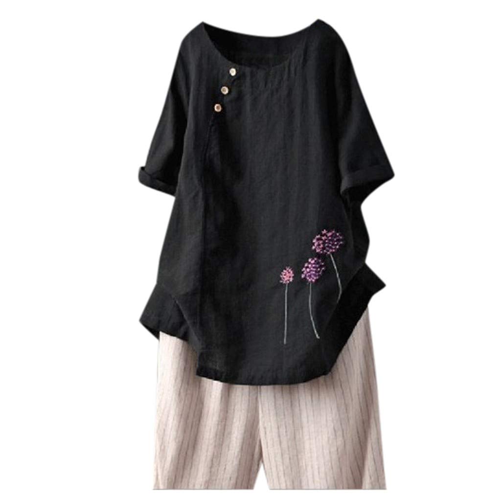 Women's Plus Size Loose Fit Striped Color Block Crewneck T-Shirt - Summer Tunic Top for Casual Wear, Outfits & Layering