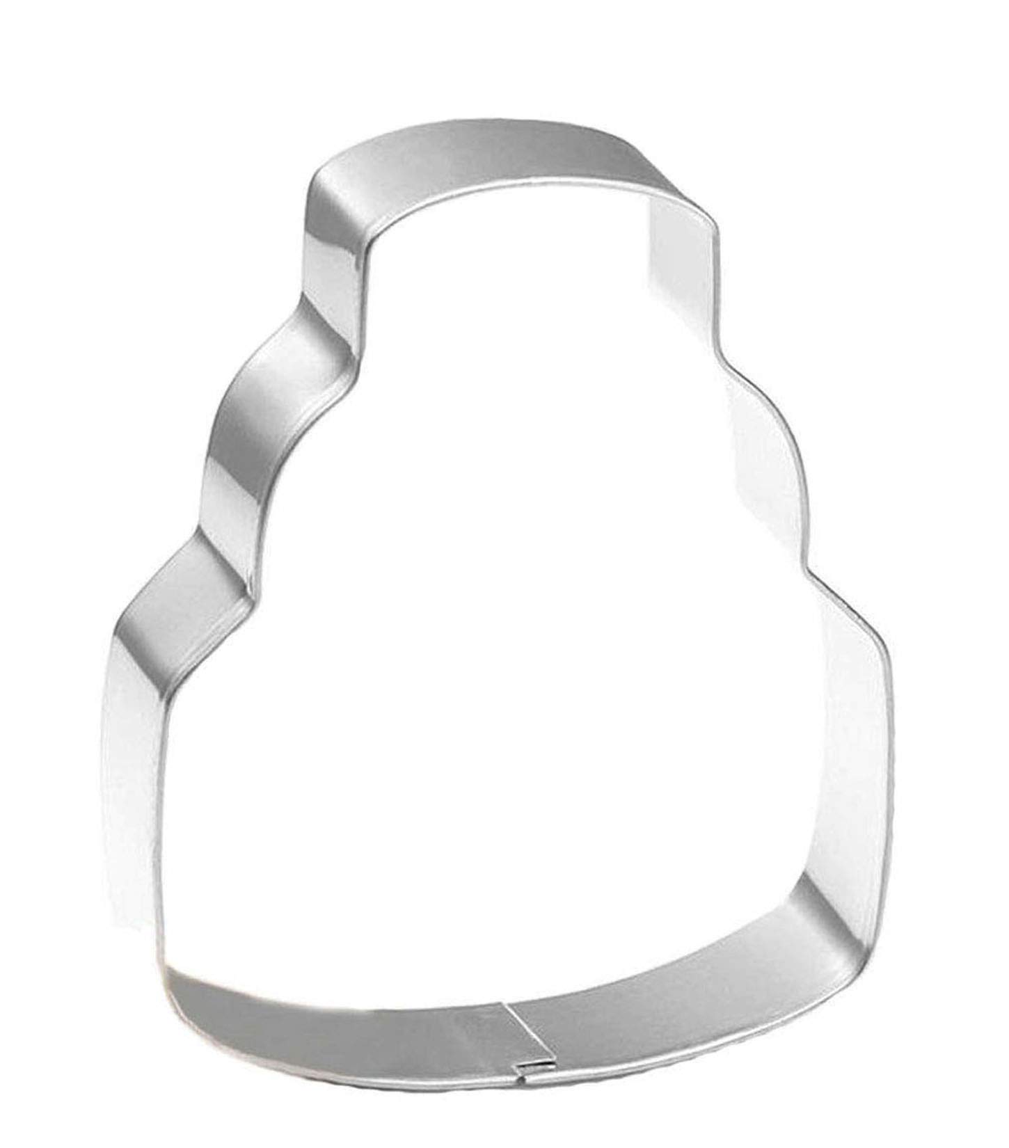 3-Layer Cake Cookie Cutter Set - Stainless Steel Baking Tools for Perfect Cake Decorating - Ideal for Birthday, Wedding & Holiday Desserts