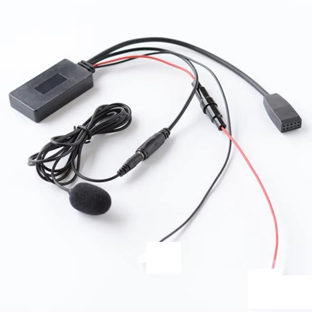 BMW E46 10Pin Bluetooth Car Adapter - Hands-Free Phone Calls, Music Streaming & Microphone Support | Compatible with Business CD & Audio Systems | Perfect for Commuting, Road Trips & In-Car Entertainment