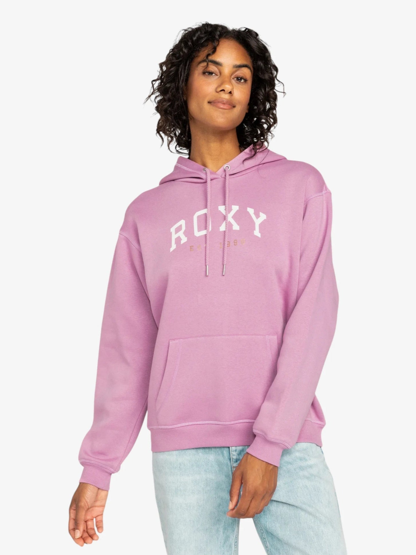 ROXY Surf Stoked Hoodie - Women's Pullover Fleece Hooded Sweatshirt for Surfing, Beach & Casual Wear | Soft & Warm Loungewear | Perfect for Surfers & Outdoor Enthusiasts