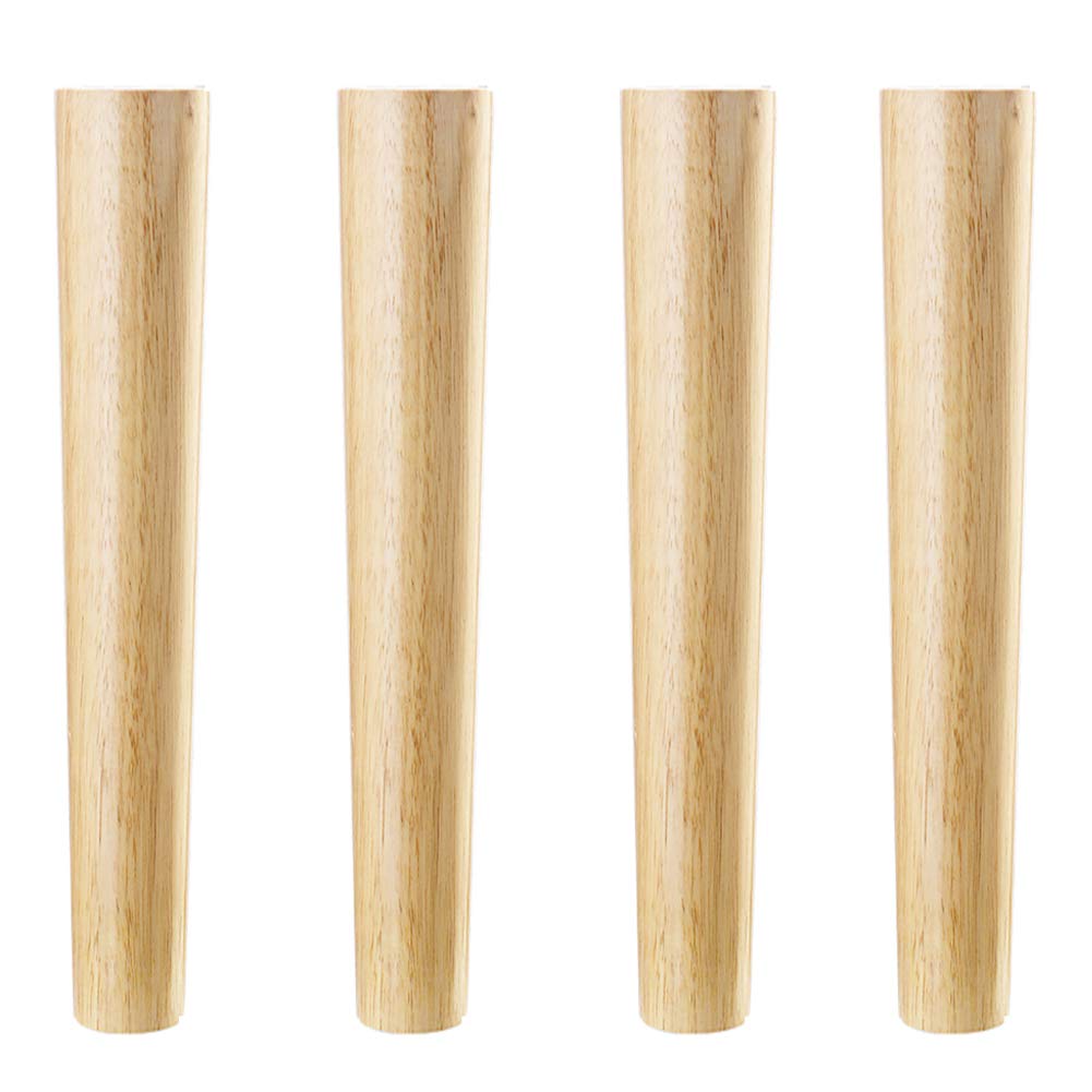 LIRRAS Wooden Sofa Legs - Mid-Century Modern Furniture Legs for Couch, Chair, Coffee Table & Cabinet Replacement (6cm/2.5in) - Perfect for DIY Home Decor & Furniture Upgrades