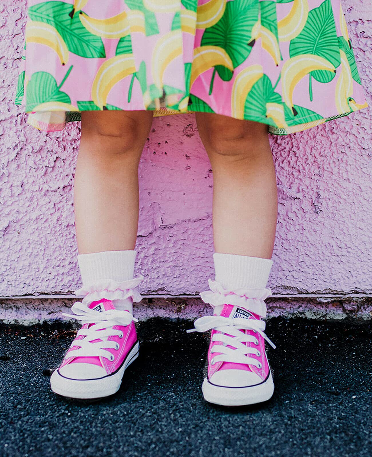 Jefferies Girls' Easter Socks - 2 Pair Pack with Ruffle Lace & Turn Cuff - Cute Dress Socks for Easter Outfits, Spring Dresses & Special Occasions