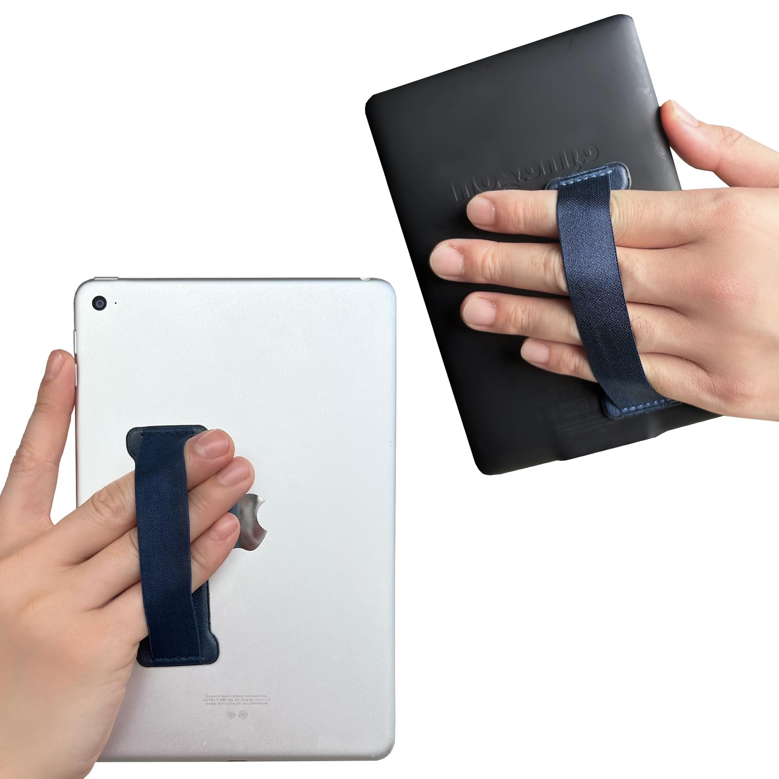 Universal Tablet Hand Holder Strap - Comfortable Grip for iPad, Kindle & Mini Tablets (Blue) | Perfect for Reading, Gaming & Watching Videos
