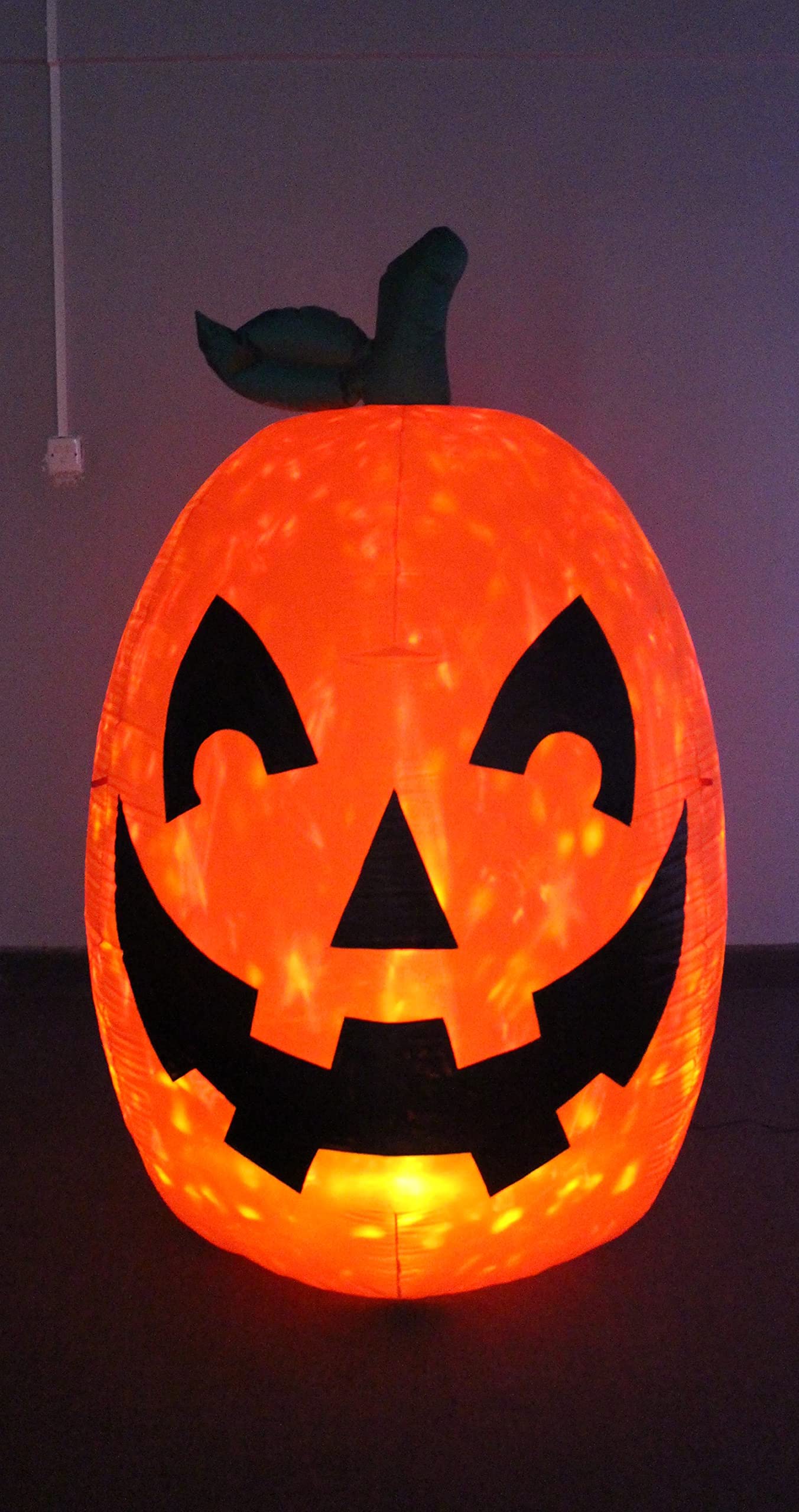 Halloween Party Decorations Bundle - 6ft Glowing Inflatable Pumpkin Jack O'Lantern & 9ft Haunted Tree with Ghosts, Pumpkins, Owl & Tombstone - Spooky Outdoor & Indoor Halloween Decor for Yard, Porch & Party