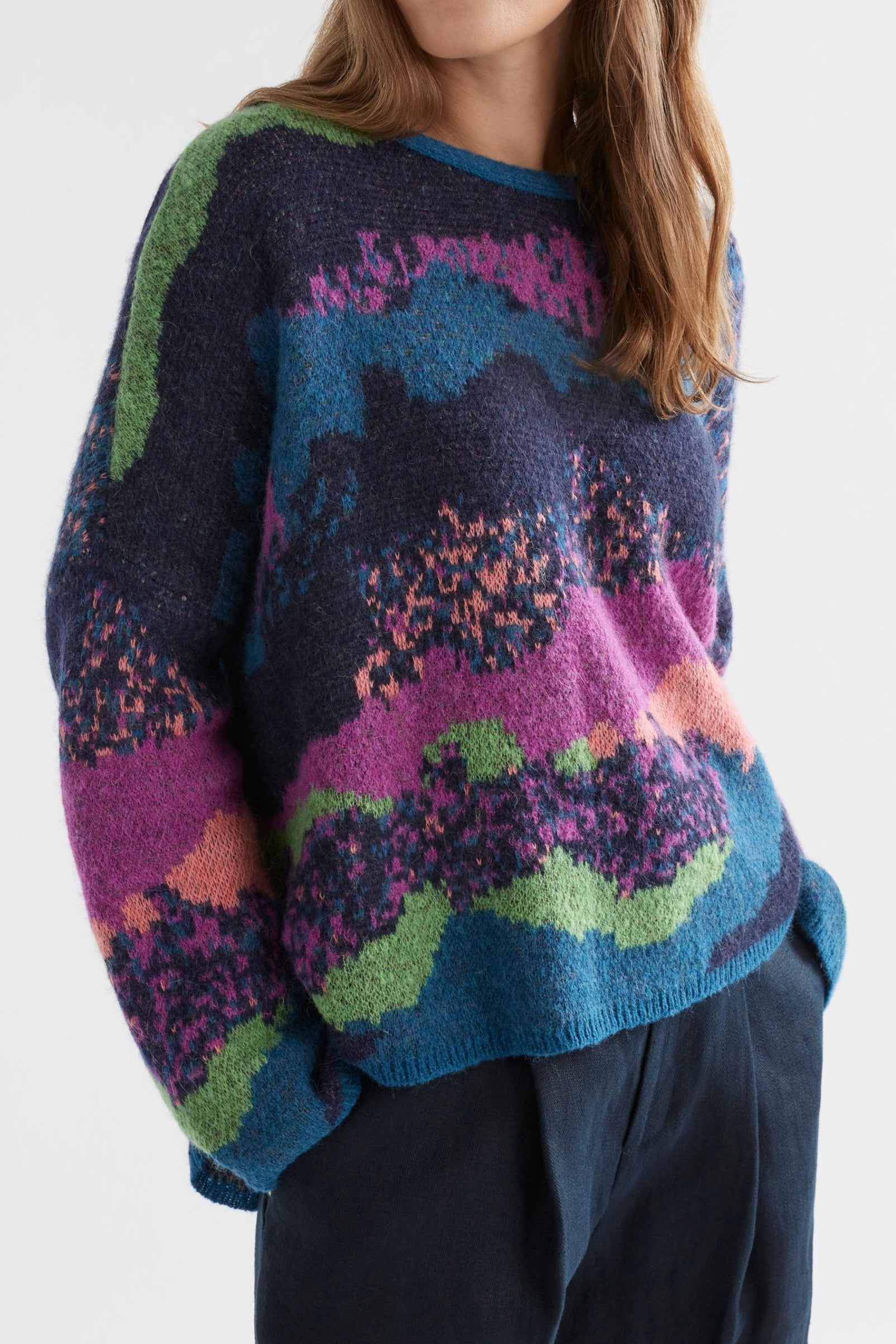 ELK Sprache Women's Knit Sweater - Soft & Cozy Pullover for Fall & Winter - Perfect for Casual Outfits, Office Wear & Holiday Gatherings
