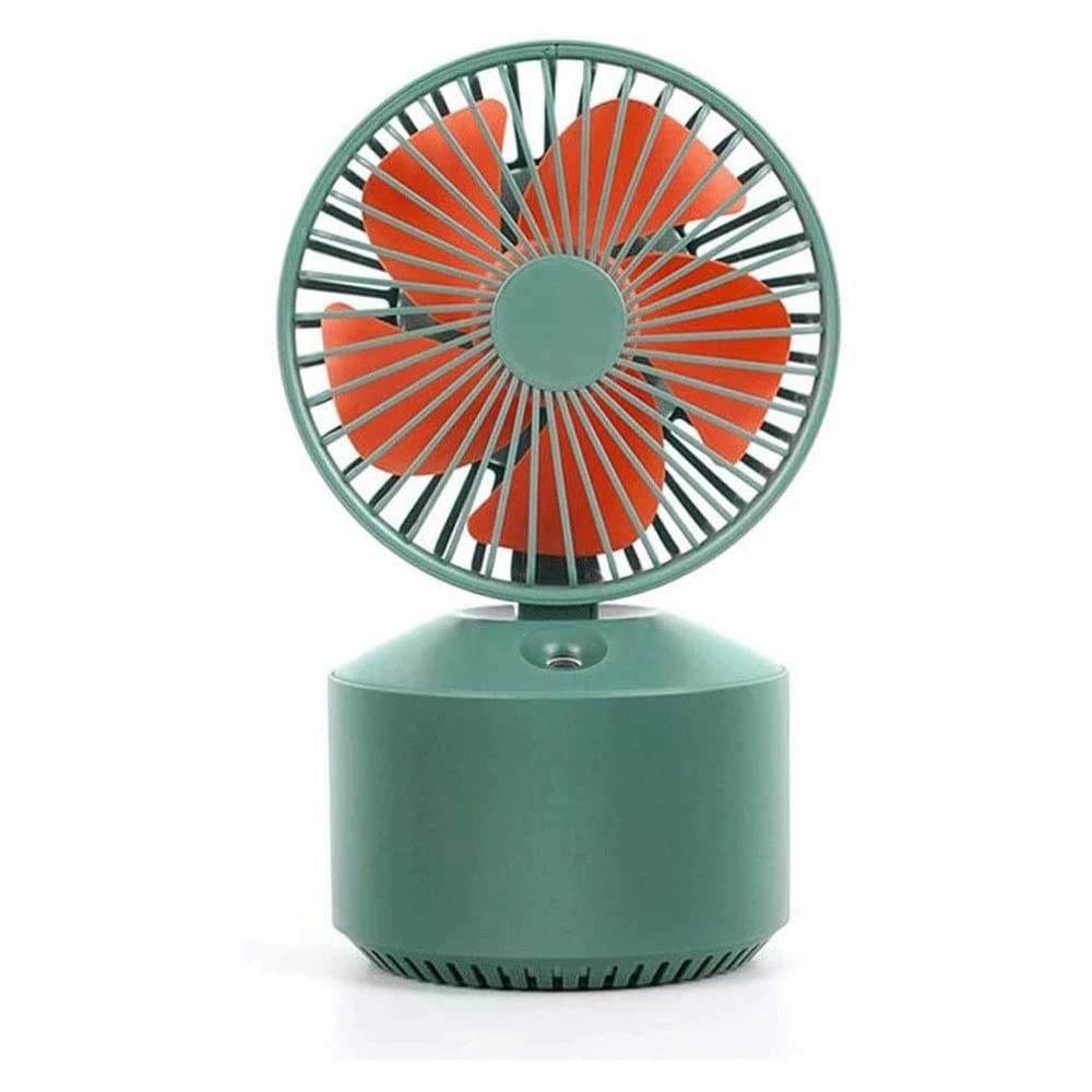 Portable Clip Fan with Cord - 3 Speed Adjustable Strong Airflow, Sturdy Clamp Small Desk Fan for Office, Bedroom, Dorm & Travel - Quiet Personal Cooling Fan (Green)