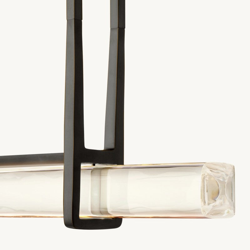 Modern Single Bar Linear Chandelier 60
