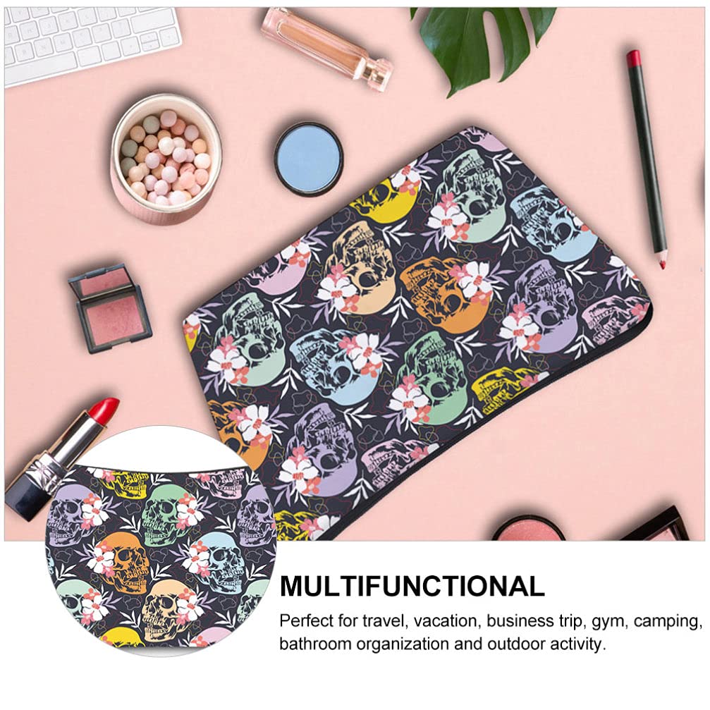 Lurrose 1PC Trendy Cosmetic Bag for Women - Waterproof Makeup Pouch, Travel Makeup Organizer, Portable Storage Bag for Brushes & Cosmetics | Perfect for Travel, Gym, and Daily Use