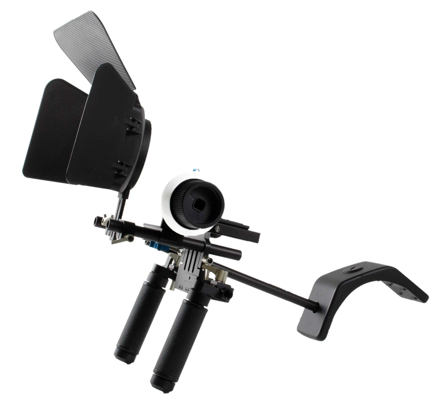 Professional DSLR Camera Rig with Follow Focus & Matte Box - Perfect for Cinematic Filmmaking, Vlogging, and Video Production