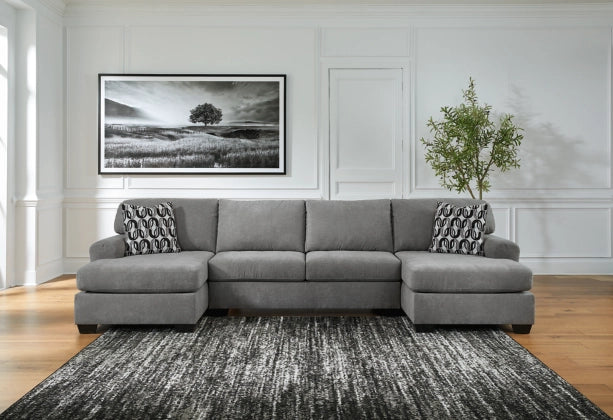 Birkdale Court 3-Piece Sectional Sofa with Right & Left Hand Facing Chaise - Modern Living Room Furniture for Family Gatherings & Movie Nights
