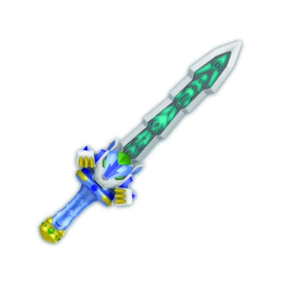 MONKART Leo MONSWORD Blue Light Up Toy Sword with Sound Effects - Kids Role Play Weapon for Cosplay, Halloween Costume & Pretend Play Battles