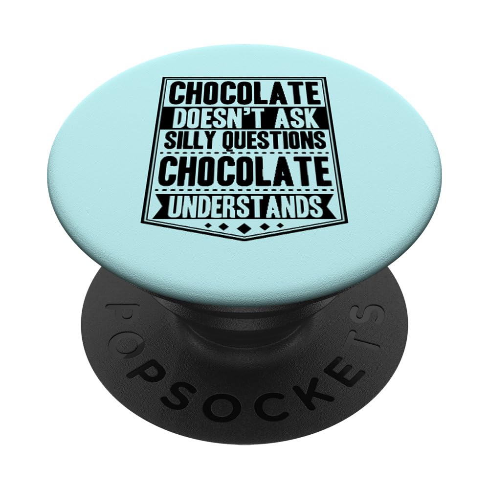 Chocolate-Themed PopSockets Standard PopGrip - Swappable Phone Grip & Stand for Smartphones | Perfect for Chocolate Lovers, Coffee Breaks & Sweet Treat Enthusiasts