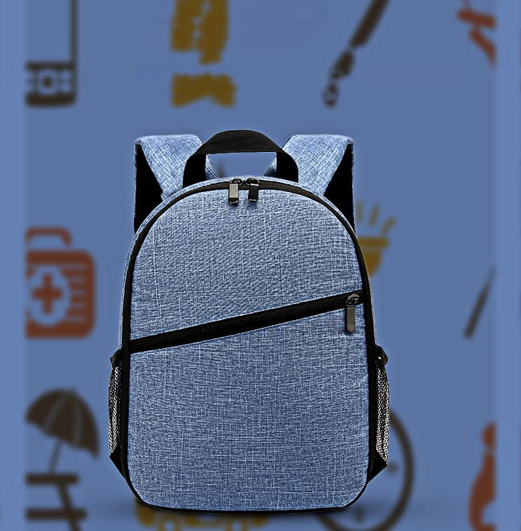 Waterproof Camera Backpack for Photographers - Large Capacity DSLR Camera Bag with Padded Compartment for Men & Women (Blue) - Perfect for Travel, Hiking & Outdoor Photography