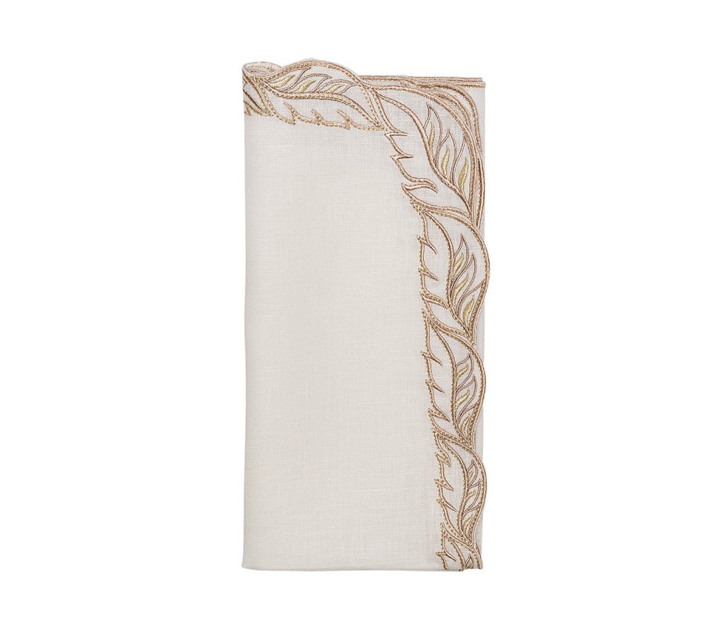 Elegant Winding Vines Design Cloth Napkins - Set of 4 for Dinner Parties, Wedding Decor & Home Table Setting