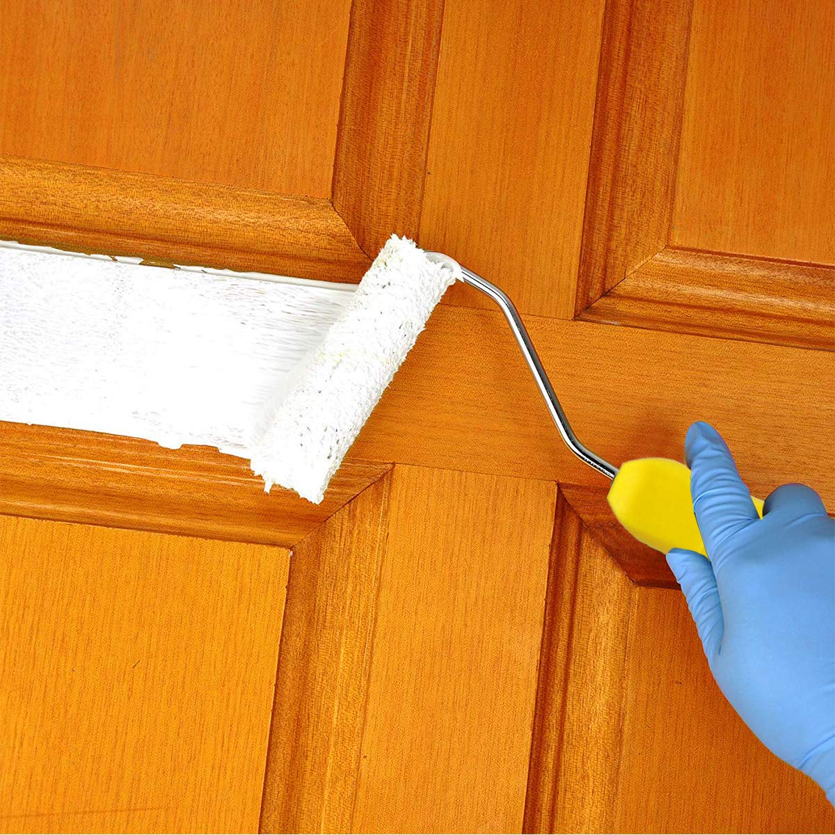 2PCS Paint Roller Holders - 4 Inch Paint Roller Frame (4x18) for Wall Painting, Ceiling & DIY Home Improvement Projects