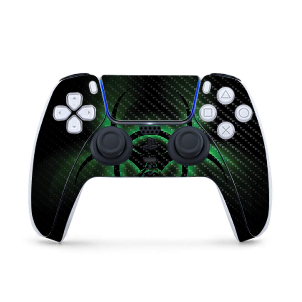 Premium Carbon Fiber Gaming Skin for PS5 Controller - Bio Glare Finish | Durable Textured Protection | Easy to Apply & Remove | Made in USA | Perfect for Competitive Gaming & Custom Console Styling