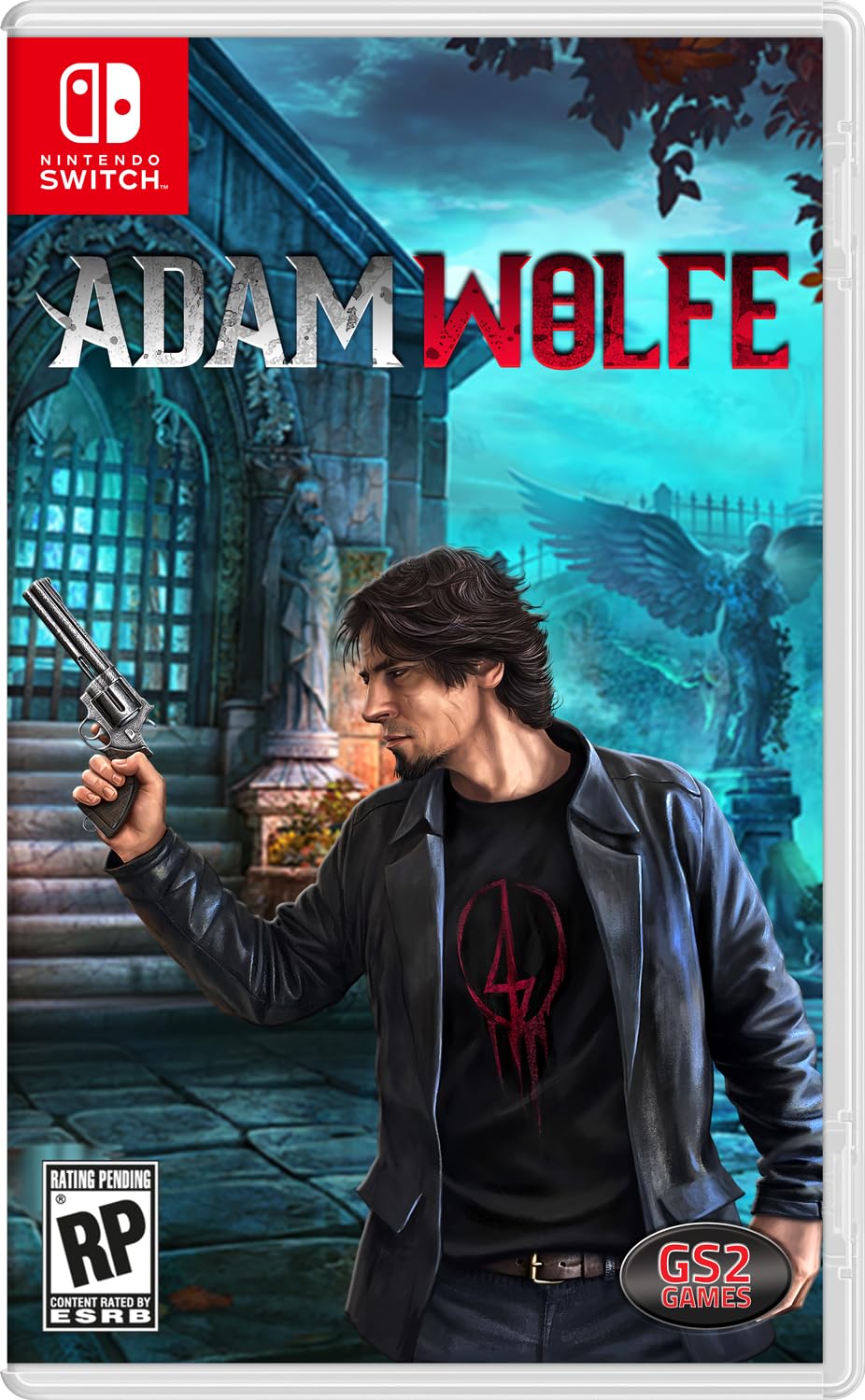 Adam Wolf - Nintendo Switch Controller for Gaming - Wireless Pro Controller Compatible with Switch/Switch OLED - Ergonomic Design for Comfortable Play at Home or On-the-Go
