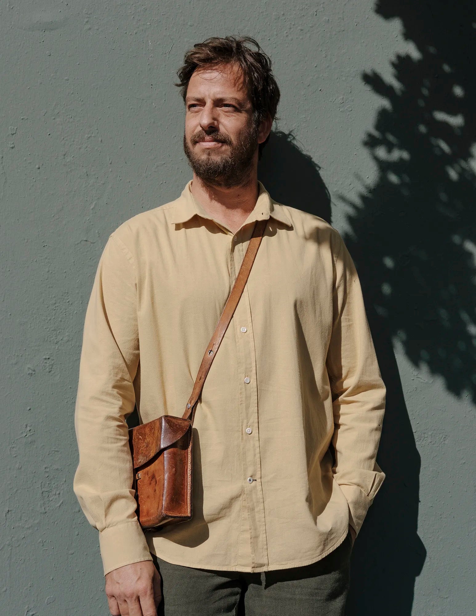 Campo Ochre Shirt for Men - Comfortable Casual Wear for Outdoor Activities and Daily Use