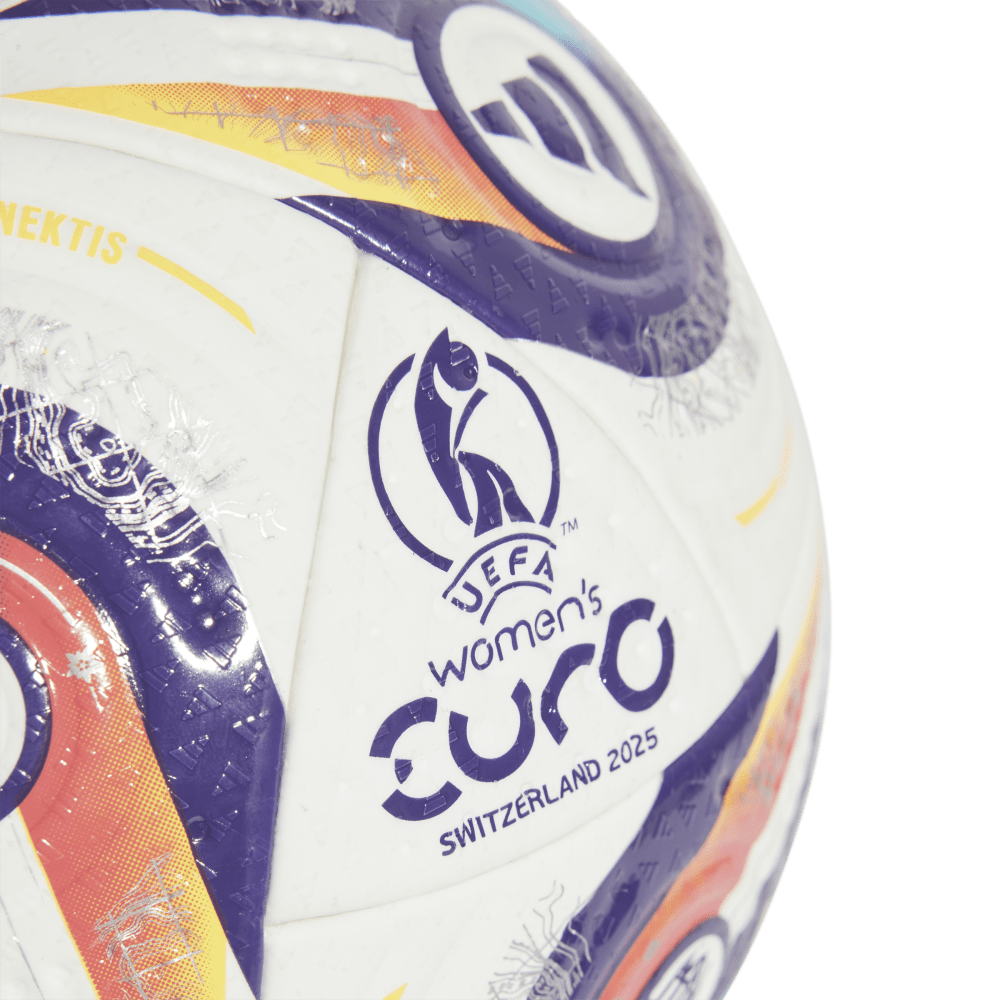 Adidas Women's Euro25 Pro Football - Official Size 5 Soccer Ball for Training & Matches - Perfect for Practice, Games & Gifts (White/Black/Red)